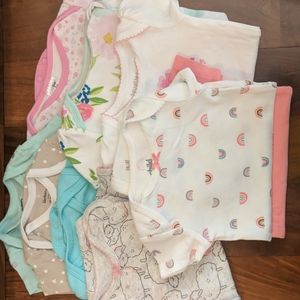 BABY GIRL 3-6 ONESIE LOT